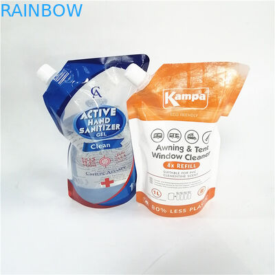 Перерабатываемые выплескиваемые стоячие пакеты с различными типами крышек для экологически чистой упаковки