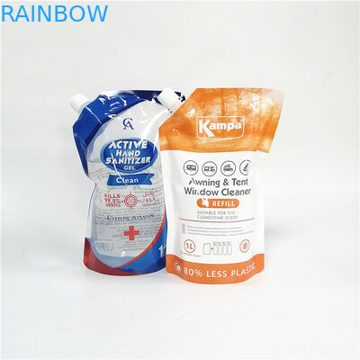 Перерабатываемые выплескиваемые стоячие пакеты с различными типами крышек для экологически чистой упаковки