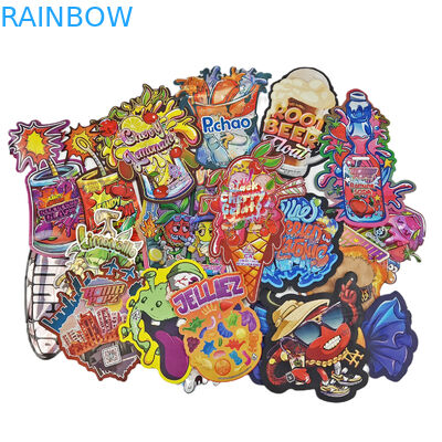 Неравномерная форма упаковочных пакетов Голографная фольга Срезные пакеты специальной формы Ziplock Пластиковый Майлар 3,5 г Срезные пакеты