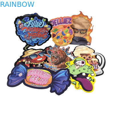 Дизайн на заказ Печатные мешки Mylar упаковка Мягкий пластик 3,5 г мешки Mylar Срез неравномерный мешки упаковка