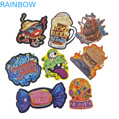 Настроенный логотип напечатанный насквозь мешки с резьбой Ziplock Small Stand Up Pouch 3.5g Food Grade Packaging Smell Proof With Zipper Mylar Ba