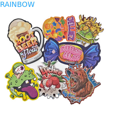 Настроенный логотип напечатанный насквозь мешки с резьбой Ziplock Small Stand Up Pouch 3.5g Food Grade Packaging Smell Proof With Zipper Mylar Ba