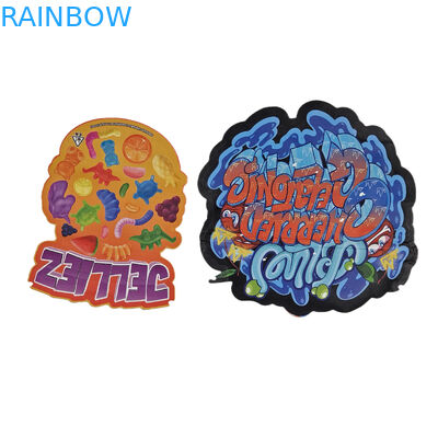 Специальное печатное мягкое сенсорное голографное резка нерегулярная специальная форма пластиковая резьба Mylar упаковочная сумка