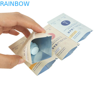 Белый рукоятки материала бумажные пакеты на заказ для ваших требований клиентов