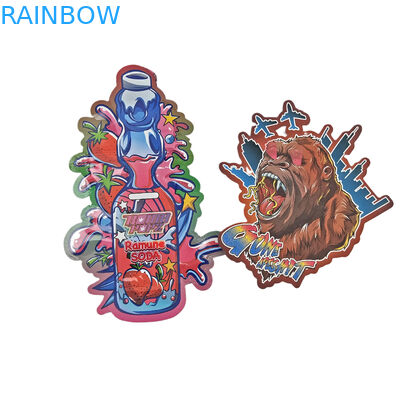 Настроенный матовый логотип перезамыкаемый пластиковый мешок в форме запаха, безотрезокный циплок 3,5 миляров для конфеты