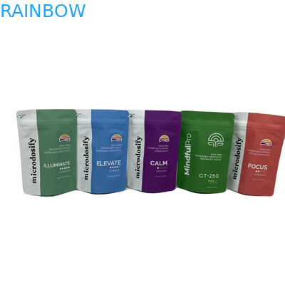 CYMK цвет травяной ладан упаковка алюминиевая фольга стоять пластмассовый Mylar Zipper Bag