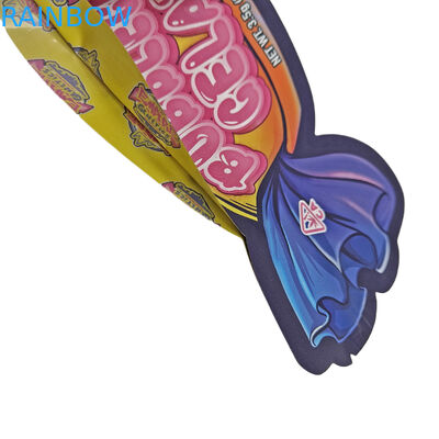 Напечатанные по заказу 3,5 грамм печенье сладости закуска специальная форма Ziplock пластиковые пакеты с запахоустойчивым резкой Mylar пакеты