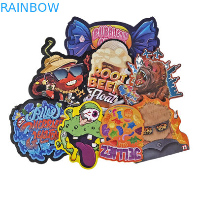 3.5g 7g 14g Специальная форма Plasci упаковочный пакет Голограммный запахоустойчивый пластиковый резка на заказ закуска печенье закуска мешки