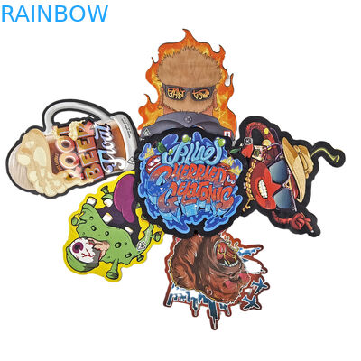 Форма Mylar сумки с настраиваемым логотипом напечатанные нерегулярные голографы Ziplock Smell Proof 3.5g 7g 14g 28g закуски сумки