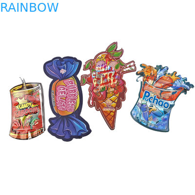 Оптовая торговля 3,5г Заказные мешки с резкой резьбой для упаковки продуктов питания