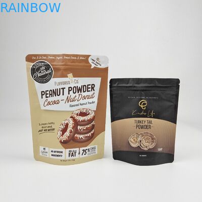 Матовый зеленый пакет Стоящий пакет/Алюминиевая фольга Упаковка Zip Lock Bag/Doypack Mylar Хранилищные мешки для еды