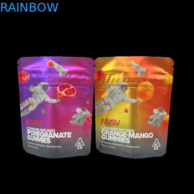 3.5 грамм Пластиковые пакеты Опаковка настраиваемая этикетка Печатные печенье CBD