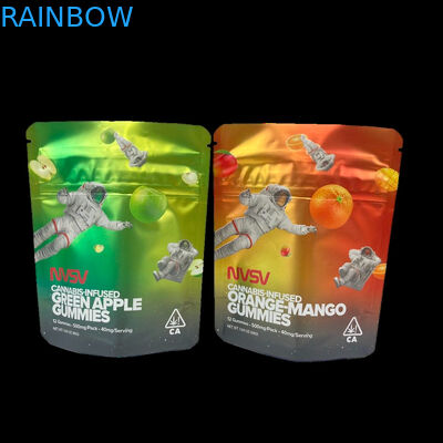 3.5 грамм Пластиковые пакеты Опаковка настраиваемая этикетка Печатные печенье CBD