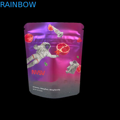 3.5 грамм Пластиковые пакеты Опаковка настраиваемая этикетка Печатные печенье CBD