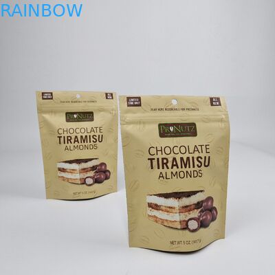 Настраиваемая Matt Surface Цифровая печать Пластмассовый Zip Lock Перезамыкаемая пластиковая упаковка печати пищевой продукции