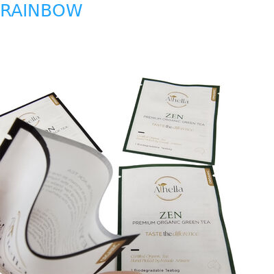 Специально напечатанный биоразлагаемый небольшой мешок для чая Кофе порошок Компостируемые перезамыкаемые мешки Mylar