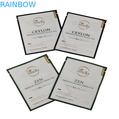 На заказ Компостируемый мелкий пакет для чая Кофе порошок Биоразлагаемый бумажный пакет для резинки