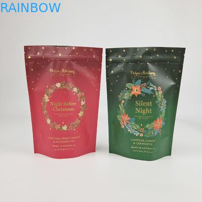 Матовый ОМ Custom Printed Bath Salts Packaging Resal Zip Lock Bath Salt Body Scrub Стоящий мешок для упаковки