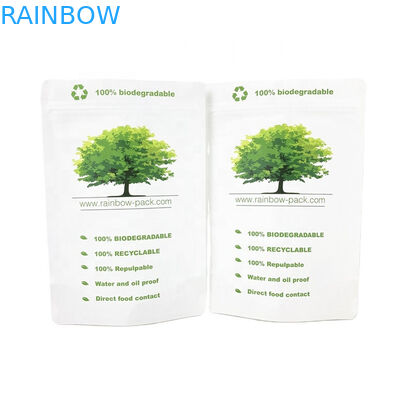 Биоразлагаемый бумажный пакет из крафт-бумаги с окном для пищи Мука, орехи, рис, чай Производство пищевых продуктов Прямая продажа