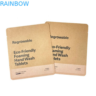 Настраиваемое логотип 100% биоразлагаемая kraft бумага перезамыкаемые пакеты для пищи порошок съедобные орехи упаковка пустые тонкие чайные пакеты