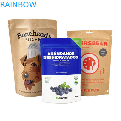 На заказ биоразлагаемые белые бумажные пакеты из крафт-бумаги для манго, орехов в порошке, пищевых продуктов для домашних животных, бумажные пакеты для упаковки без запаха