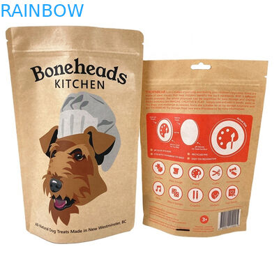 100% биоразлагаемый запахоустойчивый бумажный пакет для упаковки Манго Порошок Чайные орехи Торбики для пищевых продуктов для домашних животных Белый бумажный пакет Kraft