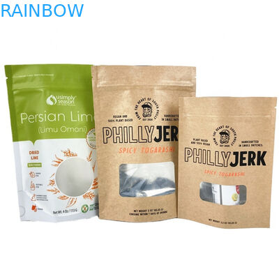 Пищевые пакеты из крафт-бумаги для манго в порошке съедобные продукты печенье орехи пищевые продукты для домашних животных экологически чистый чай оставьте запахоустойчивый бумажный мешок