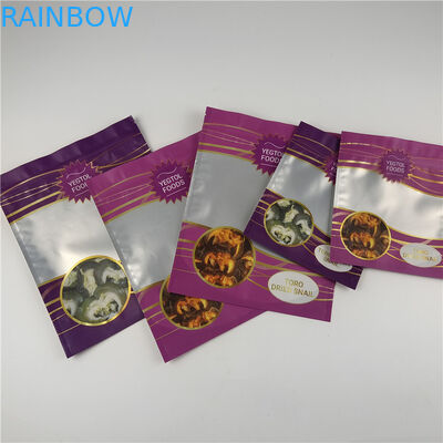 Настроить свой собственный логотип Цифровая печать Ziplock съедобные изделия Стоять упаковочные пакеты с окном
