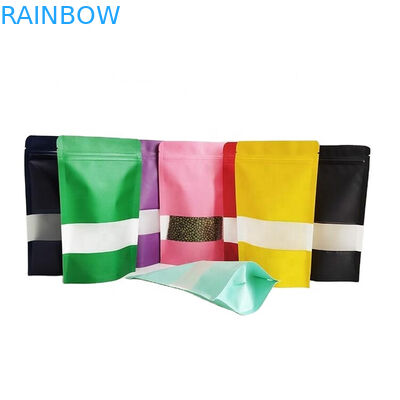 Экологически чистый персонализированный логотип 100 г 250 г Kraft Paper Tea Coffee Nuts Powder Bag Перерабатываемый Kraft Paper Bag