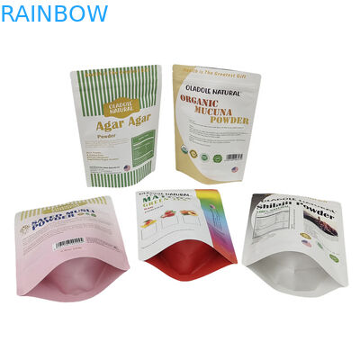 Оптовая розничная печатная бумажная сумка для пищи Мука Орехи Рис Чая Специи Биоразлагаемые мешки Mylar