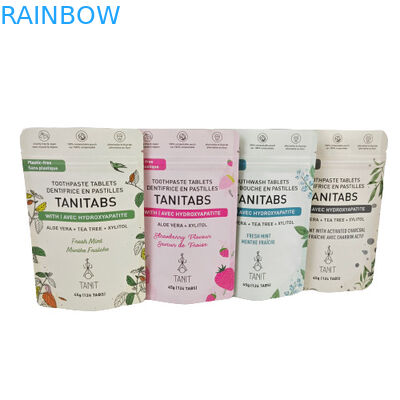 Напечатанные по заказу кофейные пробные пакеты для чая 8х8 см Kraft Paper Bag Recyclable Kraft Paper Bag