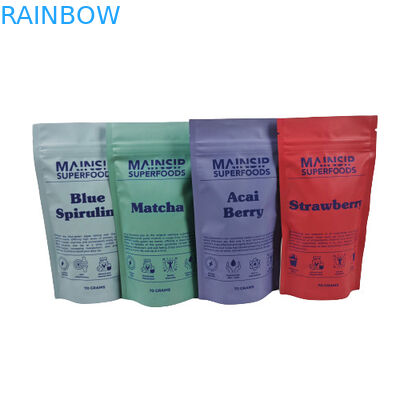 Цифровой печатный Mylar Pouches Противопопашный кофейный порошок упаковка Stand Up Zip Lock Bag с алюминиевой фольгой