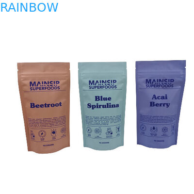 Цифровой печатный пакет для упаковки горячего какао-порошка, кофейный порошок, пластиковые пакеты с перекрываемым замком