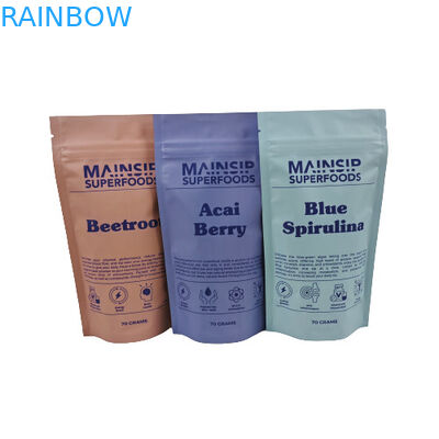 Цифровой печатный пакет для упаковки горячего какао-порошка, кофейный порошок, пластиковые пакеты с перекрываемым замком