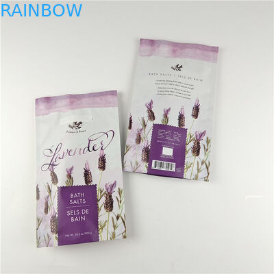 Размер и цвета на заказ Попаковка Мат Алюминиевая фольга Ванная соль Стоять вверх Сумка Ziplock Doypack