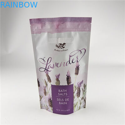 Размер и цвета на заказ Попаковка Мат Алюминиевая фольга Ванная соль Стоять вверх Сумка Ziplock Doypack
