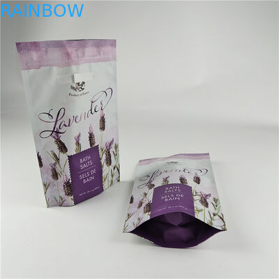 Размер и цвета на заказ Попаковка Мат Алюминиевая фольга Ванная соль Стоять вверх Сумка Ziplock Doypack