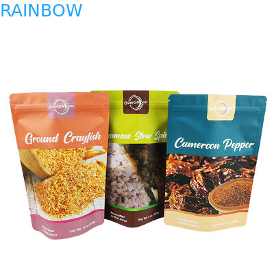 Матовый 250г пластиковый пакет для приправ, упаковка пищевых продуктов, кондиции