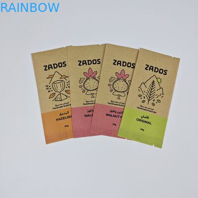 Экологически чистый биоразлагаемый Kraft Pouch PLA Кукурузный крахмал Компостируемые Kraft Pouches