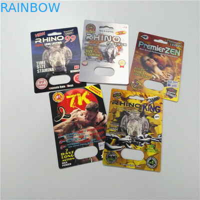 Опаковка для карточек с пузырьками по заказу с толщиной 0,1 мм