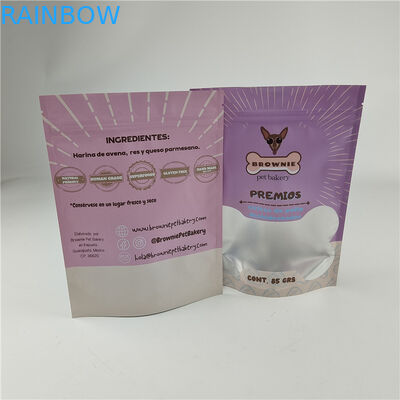 Высококачественный логотип на заказ, печатающий гладкую упаковку для хранения, полиэтиленовый мешок для кормления домашних животных