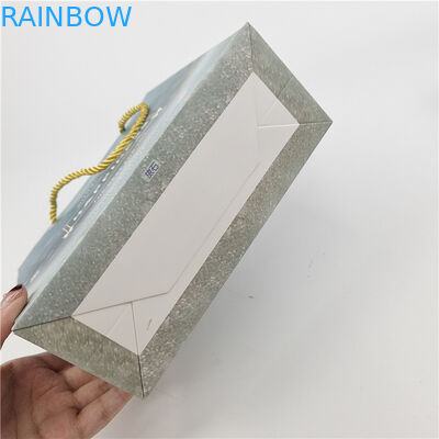 Наиболее продаваемый Перерабатываемый экологически чистый логотип Печатный бумажный пакет для покупок Упаковка Белая 110 грамм Повторное использование