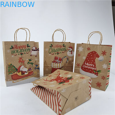 Кастомизированные бумажные пакеты с веревкой для подарков/одежды/покупок Экологически чистые и доступные