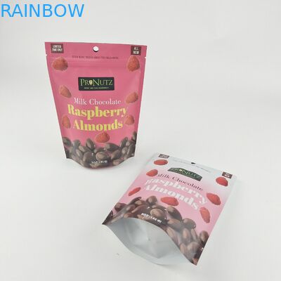 Настраиваемый личный логотип Zipper Пластмассовый Stand Up Zip Lock Packaging Bag Packs Съедобные продукты печенье