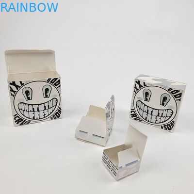 Уникальная блестящая УФ-матовая пленка белый картонный бумажный ящик 400 г для косметического образца argan oil