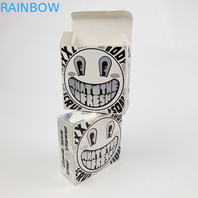 Уникальная блестящая УФ-матовая пленка белый картонный бумажный ящик 400 г для косметического образца argan oil