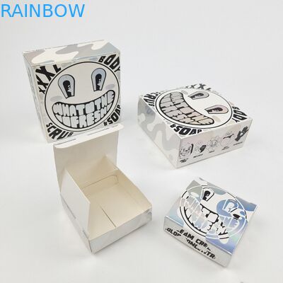 Уникальная блестящая УФ-матовая пленка белый картонный бумажный ящик 400 г для косметического образца argan oil