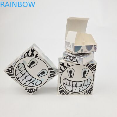 Уникальная блестящая УФ-матовая пленка белый картонный бумажный ящик 400 г для косметического образца argan oil