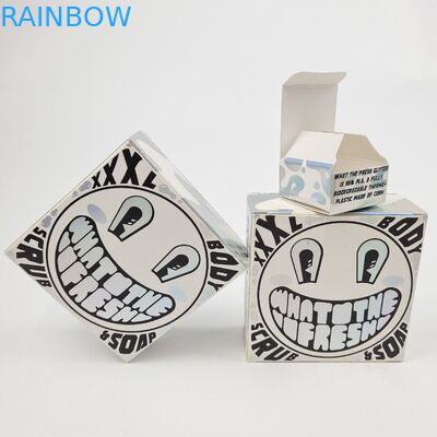 Уникальная блестящая УФ-матовая пленка белый картонный бумажный ящик 400 г для косметического образца argan oil