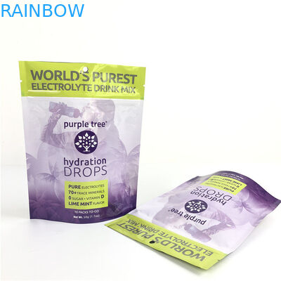 10 цветов на заказ Мат Алюминиевая фольга Вставай Пакет Ziplock Doypack Сумка для еды